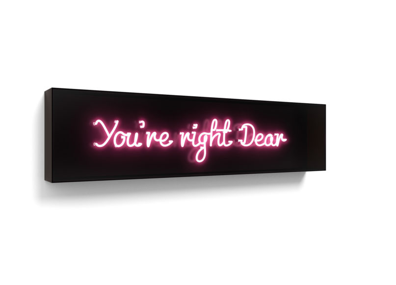 David Drebin
You´re right Dear, 2017
Light Installation
© David Drebin
courtesy HIGH10 Collection
