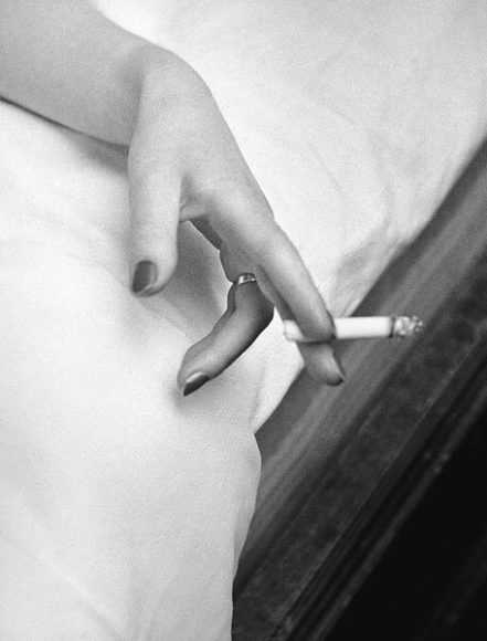 © René Groebli, Cigarette, from the series The Eye of Love, Paris, 1952.