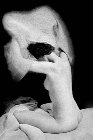 © René Groebli, Sitting nude, from the series The Eye of Love, Paris, 1952.