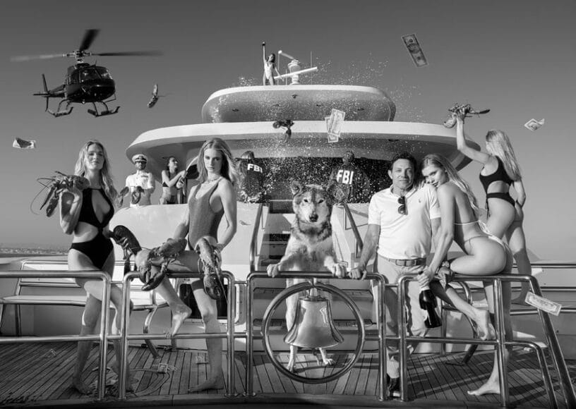 Get the Fxxx Off My Boat, Marina del Rey, LA, California, USA, 2021 / © David Yarrow / Courtesy of Camera Work