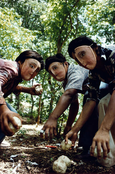 Youths practice throwing contact bombs 
in forest surrounding Monimbo, Nicaragua 1978 © Susan Meiselas/Magnum Photos/Agentur Focus