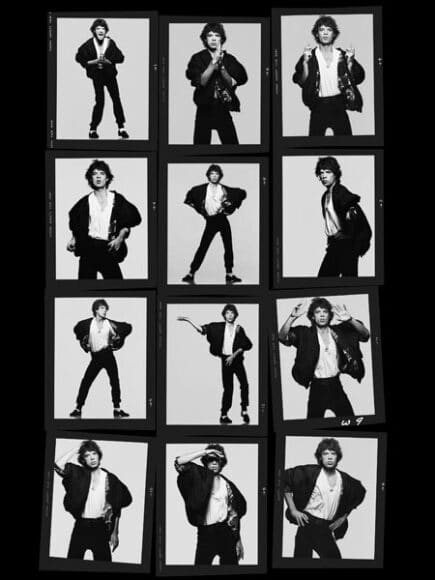 ALBERT WATSON / Mick Jagger (Dancing) / Contact
New York City, 1984 / © Albert Watson / Courtesy of CAMERA WORK Gallery