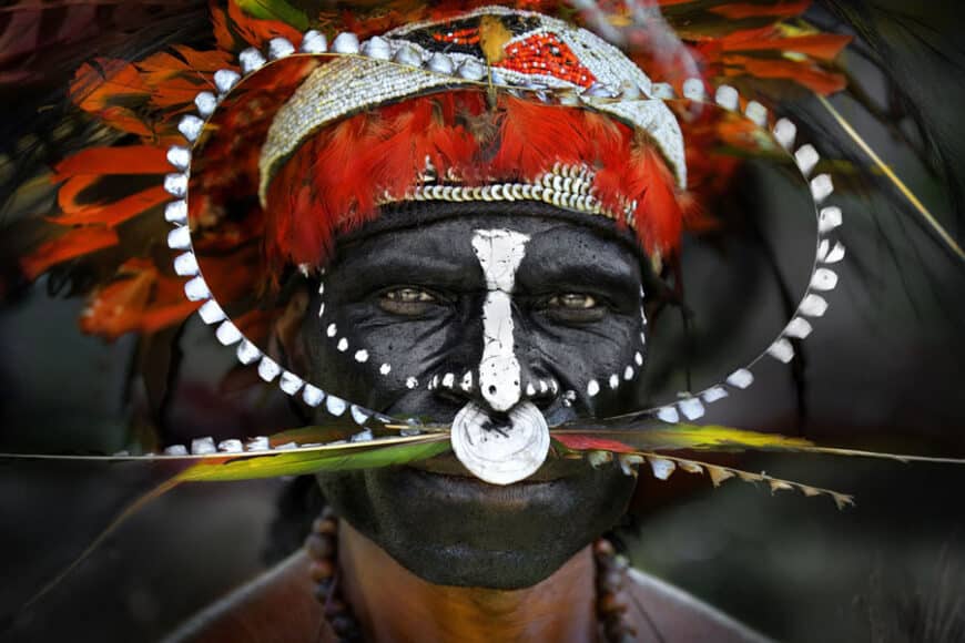 ©© Norbert Becke.  Papuan Warrior