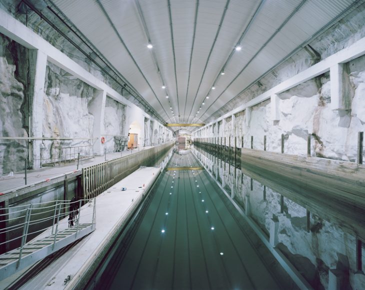 Gregor Sailer | Underground Submarine Deep Water Dock, Olavsvern Naval Base, Tromso, Norway, 2022 | C-Print, 40 x50 cm | © Gregor Sailer | courtesy of Alfred Ehrhardt Stiftung