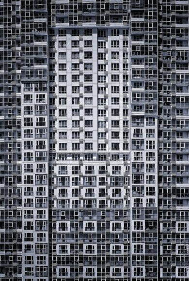 Bild im Bild: Eine architektonische Impression aus einem Vorort von Moskau.